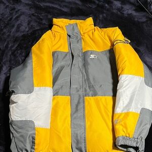 STARTER Yellow and Gray Jacket with White Details